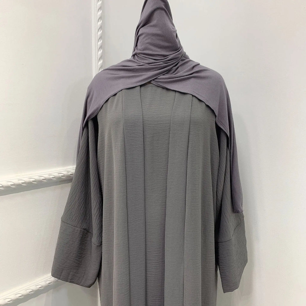 Ramadan Eid Djellaba Suits Abaya Dubai Two pieces Thick Muslim Sets Dress Abaya Dubai Turkey Muslim Islam Abayas With Belt WY604