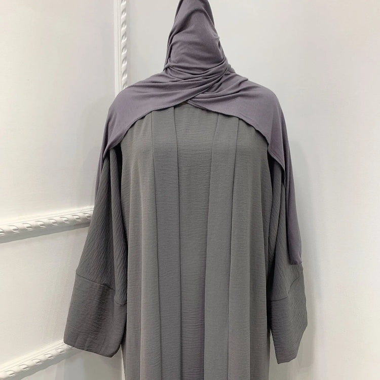 Ramadan Eid Djellaba Suits Abaya Dubai Two pieces Thick Muslim Sets Dress Abaya Dubai Turkey Muslim Islam Abayas With Belt WY604