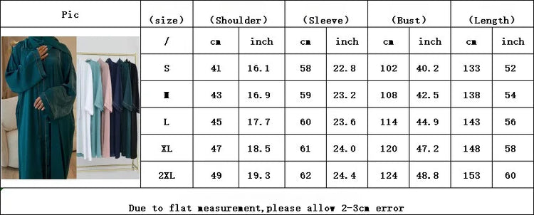 Long Loose Embroider White Open Kimono Abayas Kaftan Turkey Solid Color Islamic Green Abaya Dubai Luxury Women Prayer Clothing