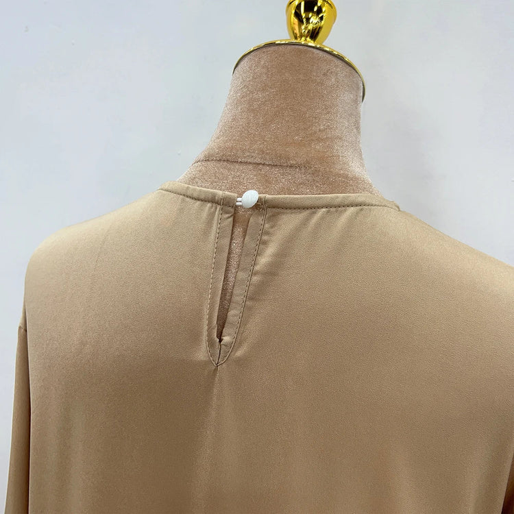 Satin Abaya for Women Shimmer Lantern Sleeve Islamic Hijab Robe Dubai Turkey Modest Outfit Kaftan Ramadan Muslim Long Dress