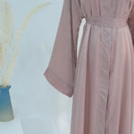 Long Loose Embroider White Open Kimono Abayas Kaftan Turkey Solid Color Islamic Green Abaya Dubai Luxury Women Prayer Clothing