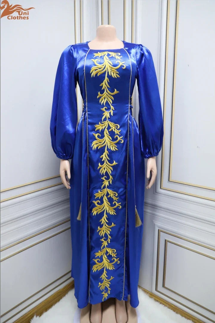 Abayas For Women Dubai Luxury 2024 African Muslim Fashion embroidery drawstring women's abaya abaya women muslim dress Z006